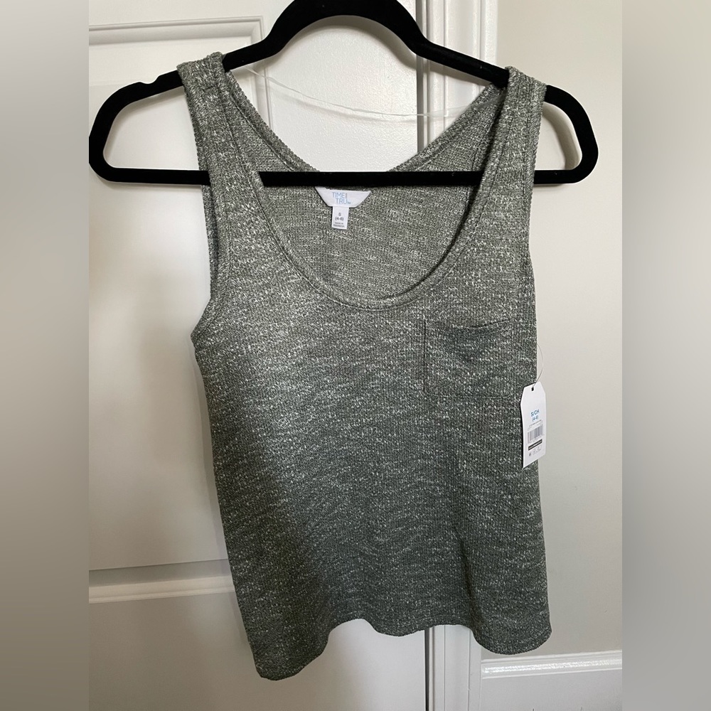 NWT women’s heather green tank top size S